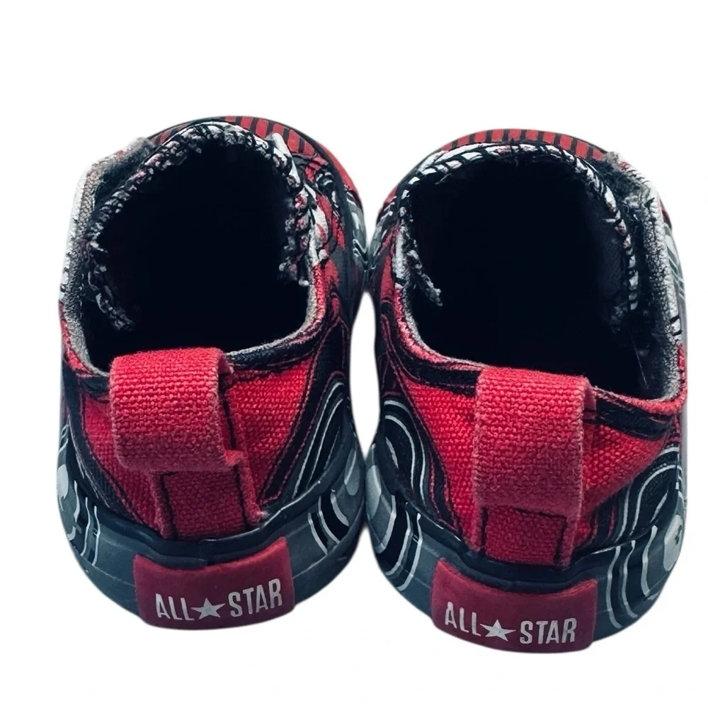 Converse Chuck Taylor All Star Toddler Slip-On Sneakers – Red/Black (Size 4 )